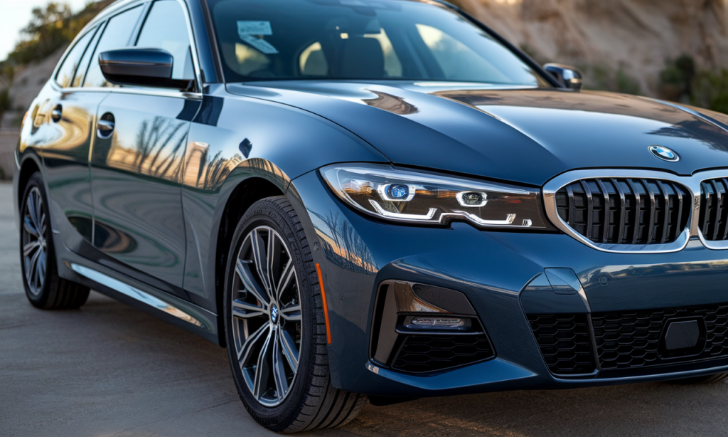 BMW Série 3 Touring d'occasion stationnée en extérieur