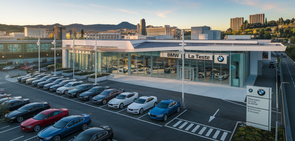 Vue extérieure du garage BMW à La Teste-de-Buch
