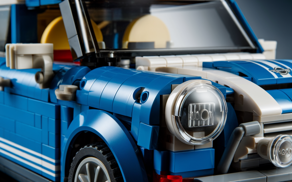 Modèle de voiture Mini Cooper en briques Lego