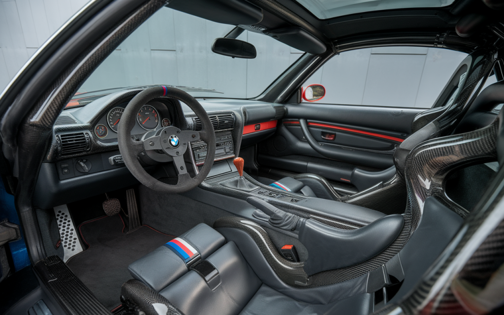 Vue latérale de la BMW 3.0 CSL classique, voiture de sport emblématique des années 1970
