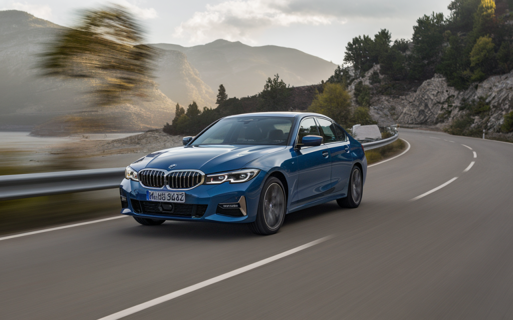 Vue de la BMW Série 3 G21 break station wagon