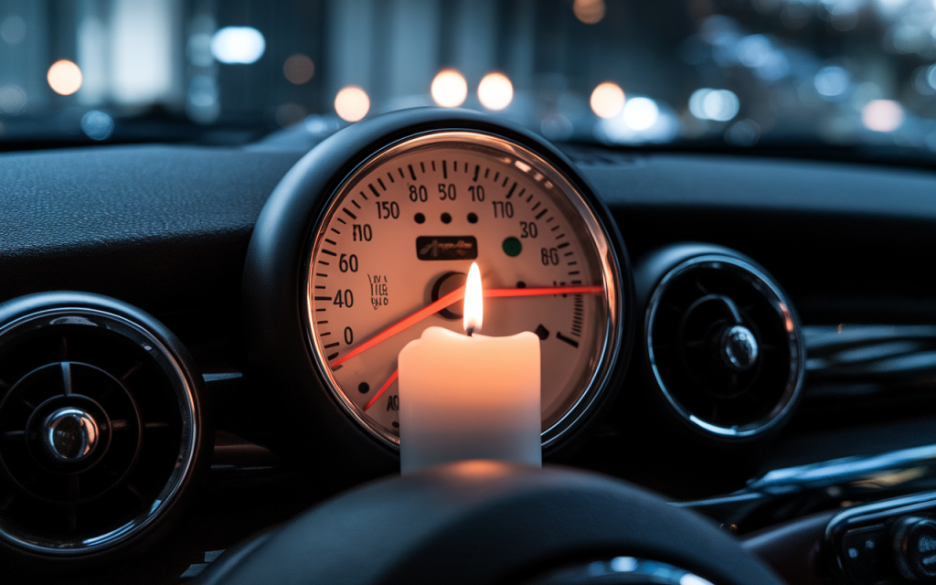 Gros plan sur une bougie d’allumage pour Mini Cooper