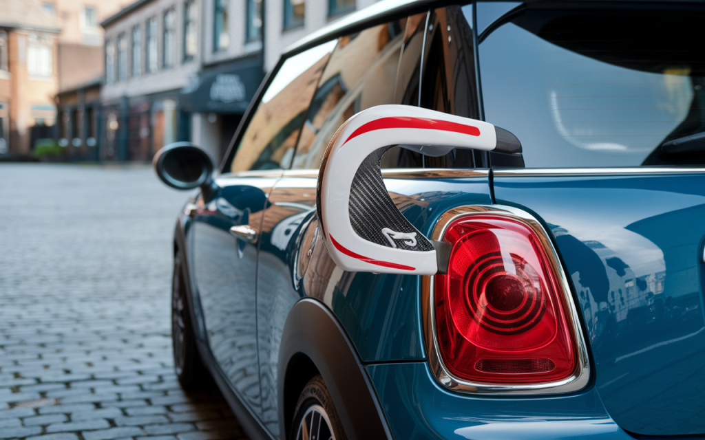 Coque de rétroviseur latéral noir brillant pour Mini Cooper