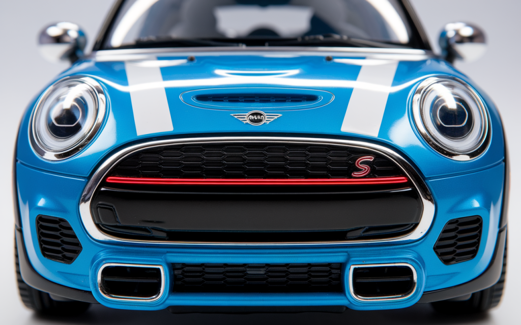 Voiture Mini Cooper en version Playmobil avec figurines