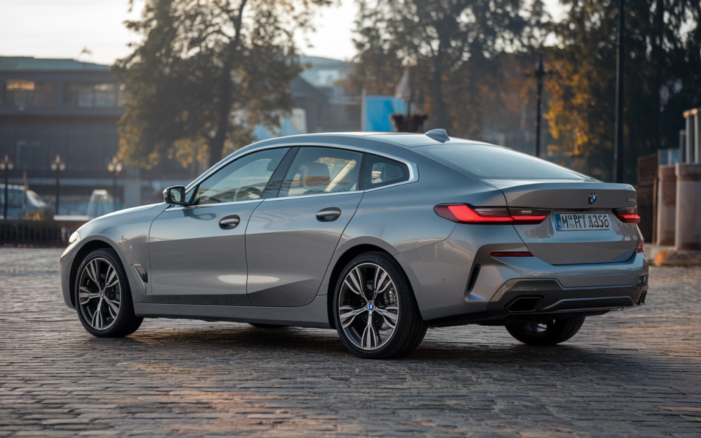 Vue de la nouvelle BMW Série 3 stationnée en extérieur