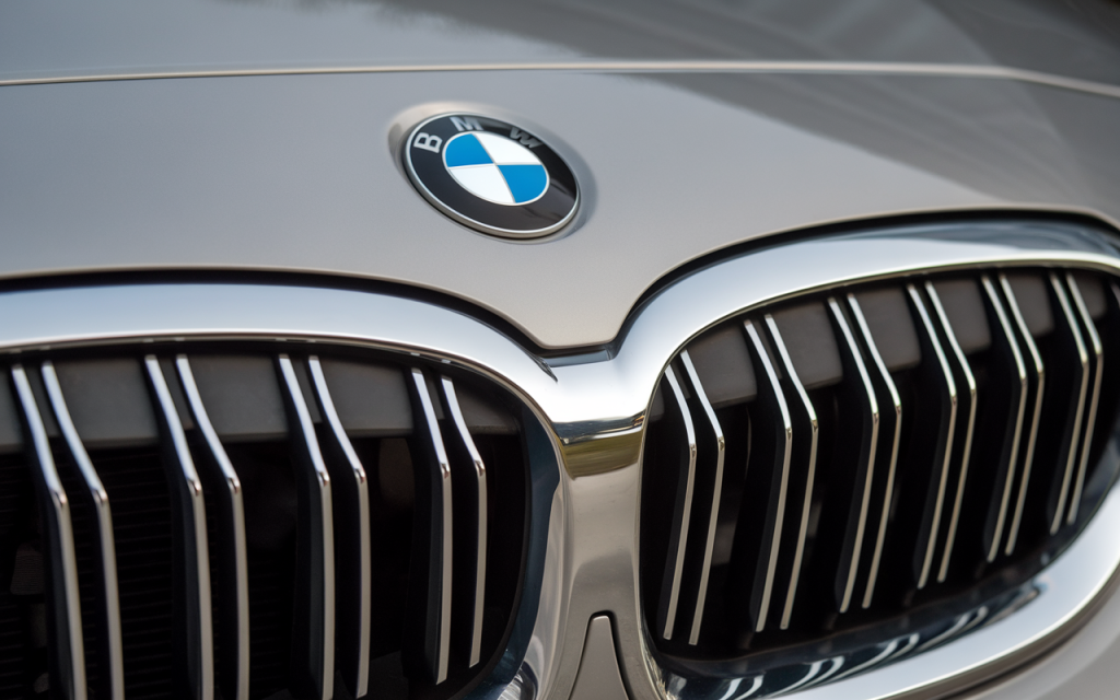Vue latérale d'une BMW Série 3 d'occasion garée à l'extérieur