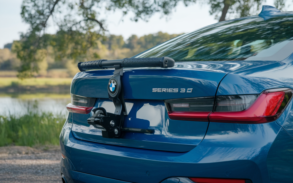 Porte-vélo monté sur une BMW Série 3