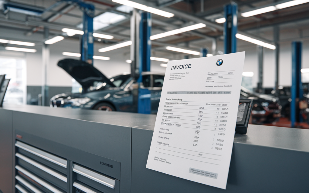 Tableau comparatif des tarifs d'entretien pour une BMW Série 3 en atelier spécialisé