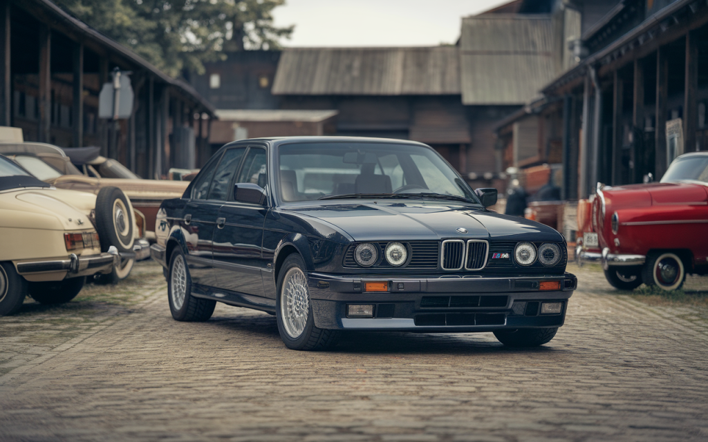 Voiture BMW avec moteur V8 haute performance