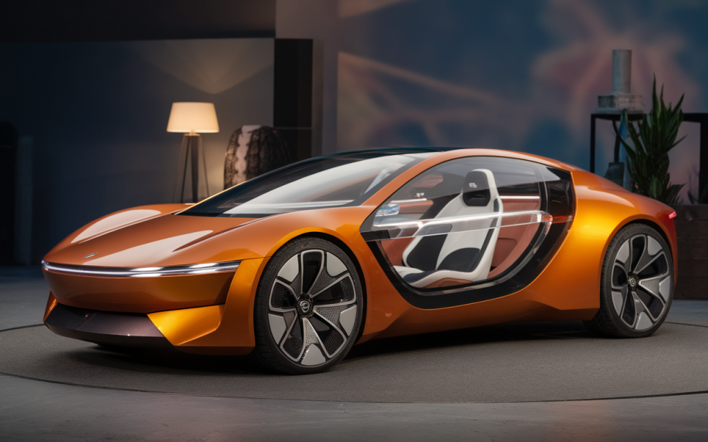 Voiture BMW devant la concession à Angers