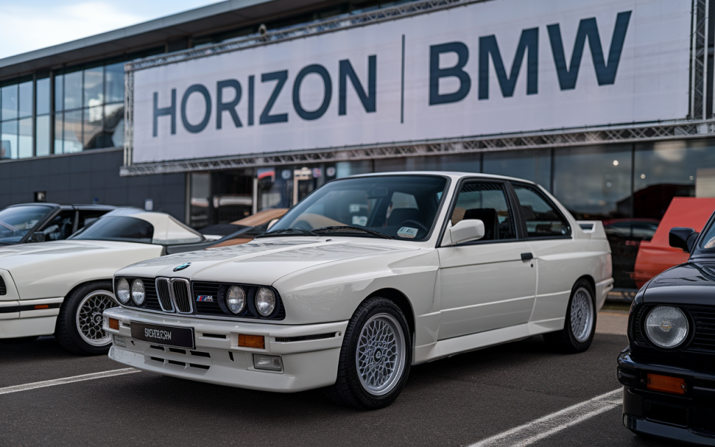 Concession BMW à Rouen avec plusieurs véhicules exposés