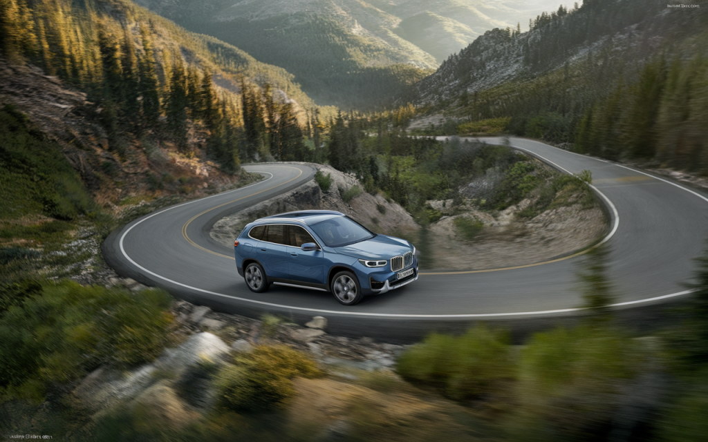 Vue de la BMW X1 2024, SUV compact moderne et élégant