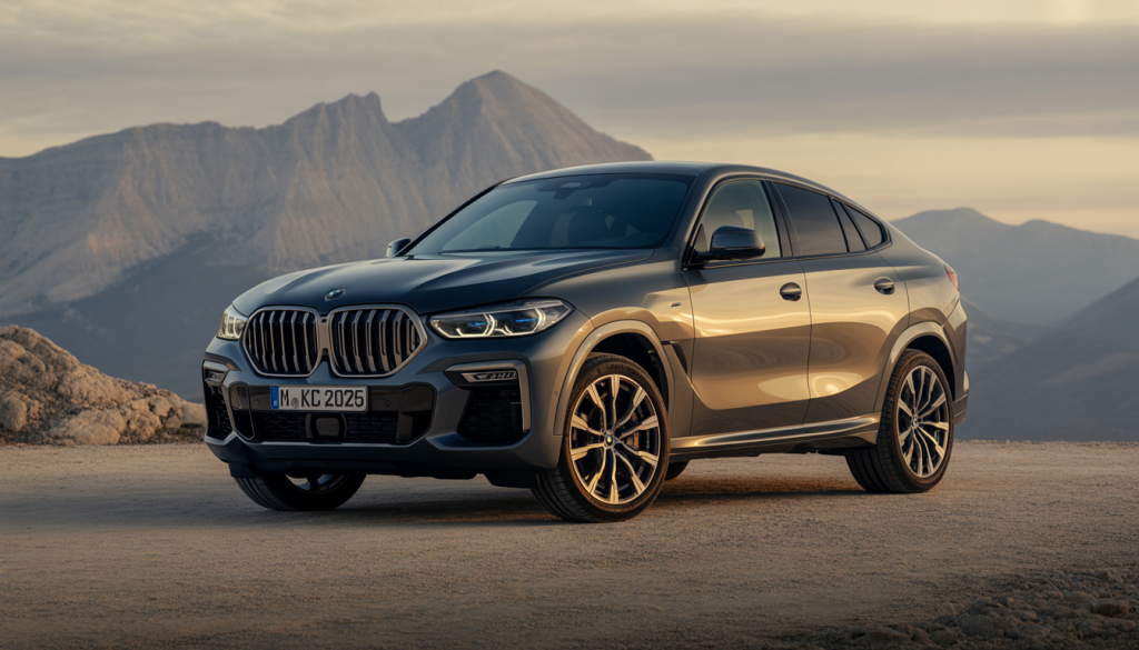 BMW X6 2026 avec calandre Iconic Glow et jantes 22 pouces