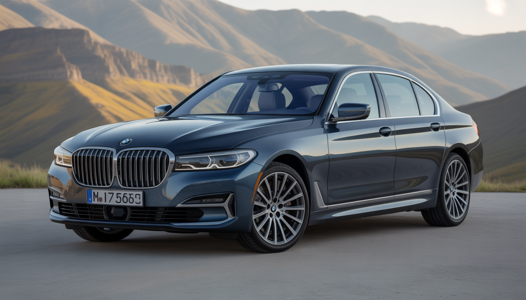 Voiture BMW propre avec peinture éclatante et intérieur luxueux
