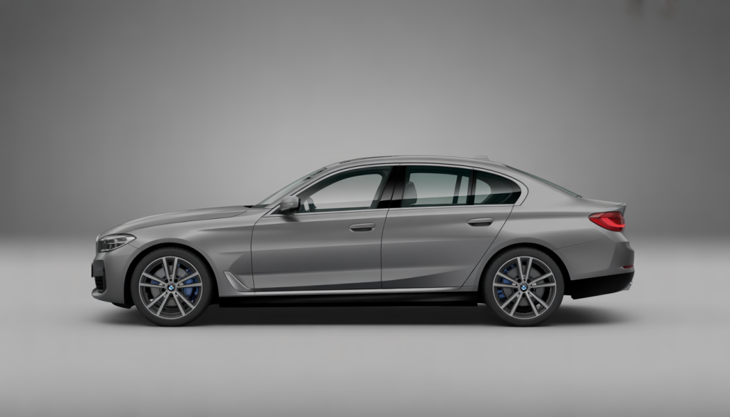Interface 3D immersive de configurateur BMW avec vue à 360 degrés